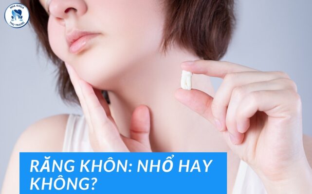 Răng khôn mọc lệch ra má