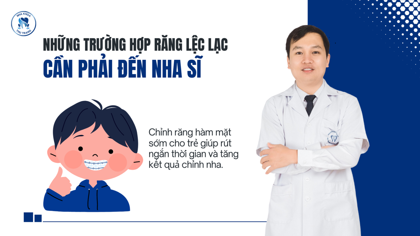 Những trường hợp răng lệch lạc cần phải đến nha sĩ